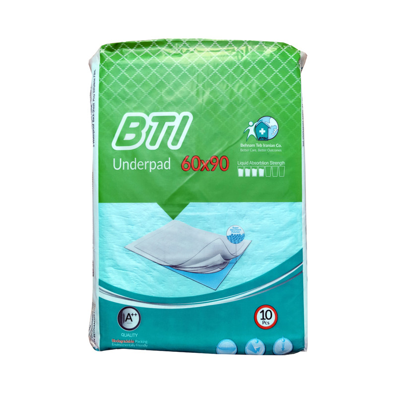 پد بهداشتی BTI بسته 10 عددی سایز 60 در 90